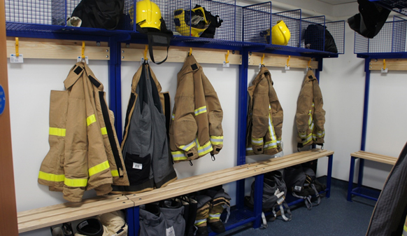 Fire Fighter's Benches & Kit Room